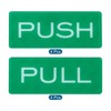 Unique Bargains Acrylic Self-Adhesive Home Hotel Push Pull Door Sign 8 Pcs - 3 of 4
