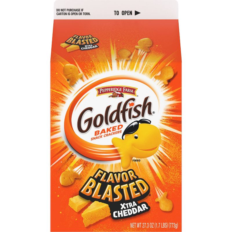 Pepperidge Farm Goldfish Flavor Blasted Extra Cheddar Snack Crackers, 4 of 7
