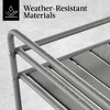 Best Choice Products 2-Tier Rolling Bar Cart Indoor/Outdoor w/ Storage Shelves, Wine Rack, Lockable Wheels - 4 of 4