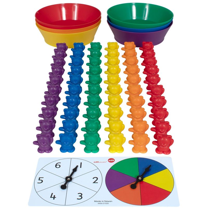 Edx Education Counting Bears with Matching Bowls, 68 Pieces, 2 of 5