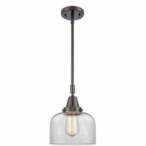 Bell - 1 Light Stem Hung Mini Pendant In Industrial Style-11.13 Inches Tall and 8 Inches Wide - 1 of 1