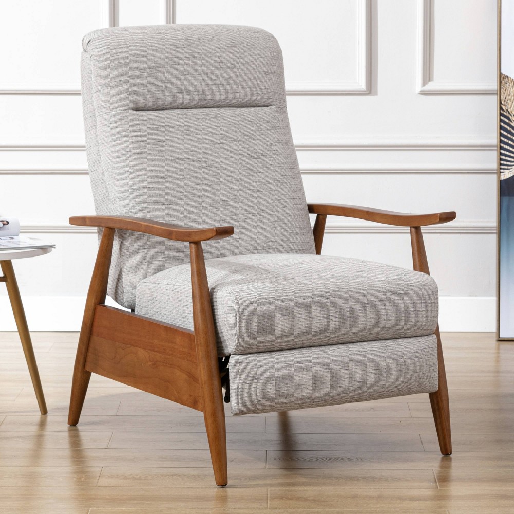 Photos - Coffee Table Comfort Pointe Terni Press-Back Recliner Sea Oat: Upholstered Polyester, Wood Frame, Foam Fill 