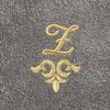 Linum Home Textiles 100% Turkish Cotton MONICA Gold Thread 2PC Embellished Washcloth Set - 3 of 3