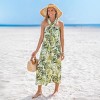 Women's Tropical Floral Halter Maxi Beach Dress - Cupshe - 4 of 4
