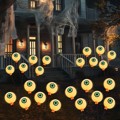 Joyfy Eyeball Yard Stakes, Outdoor Halloween Stake Decorations, Waterproof Stake Decor for Yard Garden Pathway