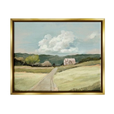 Stupell Industries Road Leading Home Countryside Mountain Landscape