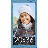 PosterPalooza | Shabby Chic Blue Picture Frame - UV Acrylic, Foam Board Backing, Hanging Hardware - 2 of 4