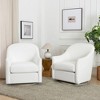 KINWELL 30" Wide Nursery Swivel Glider Chair Upholstered Armchair, Set of 2 - 2 of 4