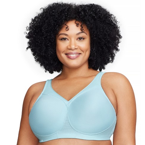 Glamorise Womens MagicLift Seamless Sports Wirefree Bra 1006 Frosted Aqua  38F