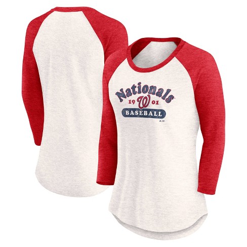 Refried Apparel Women's Refried Apparel Red Washington Nationals  Sustainable Fitted T-Shirt