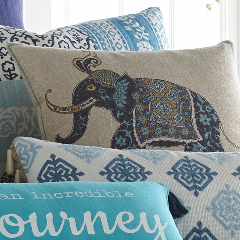 Chandra Elephant Decorative Pillow - Levtex Home, 2 of 4