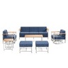 Outdoor Swivel Rocker Patio Chairs High Back Wicker Patio Furniture - 3 of 4