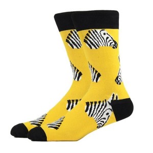 Zebra Face Socks (Women's Sizes Adult Medium) from the Sock Panda - 1 of 4