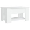 vidaXL Coffee Table White 31.1"x19.3"x16.1" Engineered Wood - 3 of 3