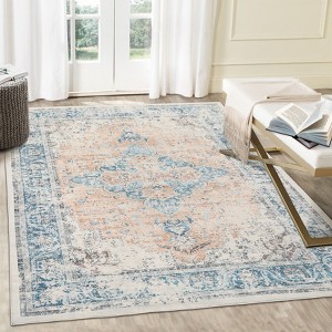 Area Rug, Vintage Rugs, Washable Rug, Distressed Rugs for Entryway, Non Slip Carpet, Foldable Low Pile Carpet, Indoor Door Mat, Kitchen Rug - 1 of 4