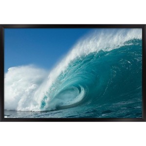 Trends International Surfing - Rolling Wave Framed Wall Poster Prints - 1 of 4