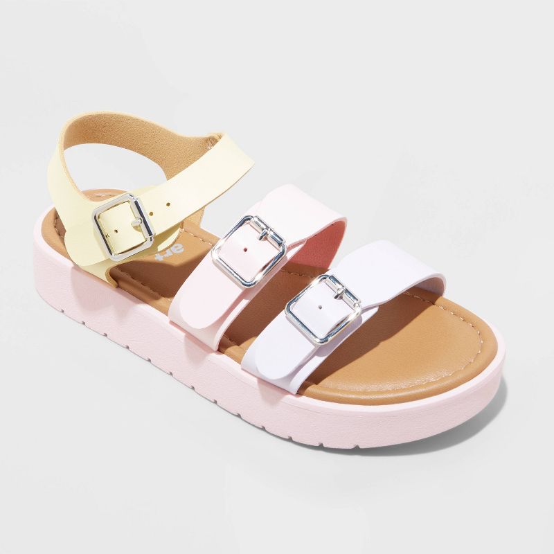 Kids' Meghan Buckle Platform Sandals - art class™ Blush, 1 of 7