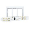Monoprice 3-Gang 7.1 Surround Sound Distribution Wall Plate - White - With HDMI, For Home Theater, Speaker Wire And More - 4 of 4