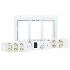 Monoprice 3-Gang 7.1 Surround Sound Distribution Wall Plate - White - With HDMI, For Home Theater, Speaker Wire And More - image 4 of 4