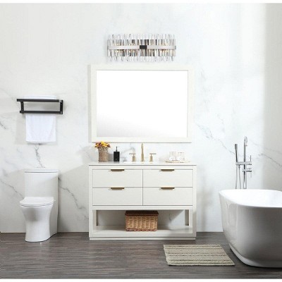 Serephina 30" Chrome Crystal Prism Bath Sconce