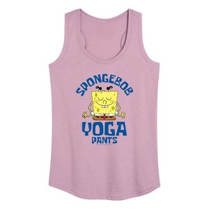 Women's - SpongeBob SquarePants - Sponge Yoga Pants Graphic Racerback Tank - 1 of 4