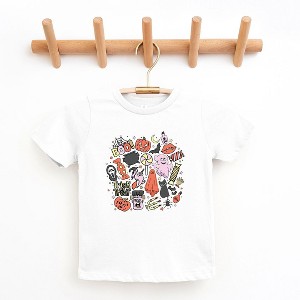 The Juniper Shop Halloween Doodle Collage Toddler Short Sleeve Tee - 1 of 3
