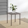Cali Bay Outdoor Metal Side Table - Light Brown - Crosley: UV & Weather-Resistant, Coastal Style Patio End Table - 2 of 4