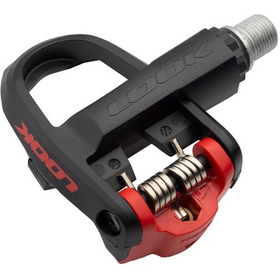 black and red bike pedals