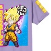 Dragon Ball Z Chibi Goku Composition Art Crew Neck Short Sleeve Purple Haze Women's T-shirt - 3 of 4