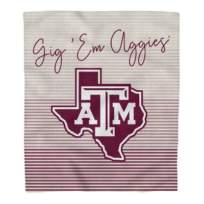 NCAA Texas A&M Aggies Ultra Fleece State Stripe Blanket