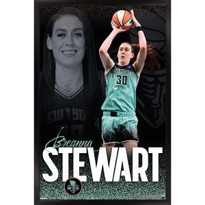 Trends International WNBA New York Liberty - Breanna Stewart 25 Framed Wall Poster Prints - 1 of 4