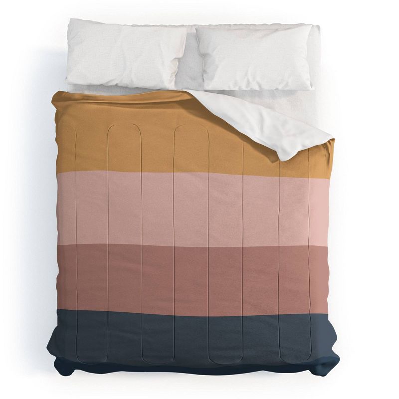 Colour Poems Minimal Retro Stripes Comforter Set - Deny Designs, 1 of 6