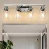 DAKAFUL Modern Bathroom Vanity Light, 4/5/6/8/10-Light Vanity Fixtures with Clear Glass Shade, Reversible Wall Sconces Over Mirror,for Bedroom - 2 of 4