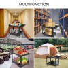 Service Cart, 500 LBS Heavy Duty 2-Shelf Rolling Utility Cart - 45''X25'' Trays, Non-Marking Wheels (Warehouse/Garage/Cleaning) - 2 of 4