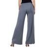 Womens Comfortable Solid Color Palazzo Pants - 24seven Comfort Apparel™ - 3 of 4