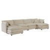 NicBex Couches for Living Room Comfort U-Shaped Couch Chenille Modular Large Sectional Sofa with Reversible Chaise and Double Extra Ottomans - 4 of 4