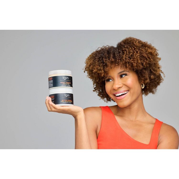 TGIN Honey Miracle Hair Mask with Raw Honey + Olive Oil Deep Conditioner - 12 fl oz, 5 of 7