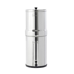 Crown Berkey Water Filtration System with 2 Black Berkey Element Filters, Gravity-Fed, Stainless Steel, 6 Gallon - 1 of 4