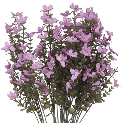REGALWOVEN Artificial Jasmine Flowers with Long Stems for Garden Window Decor 30.7" 6 Pcs