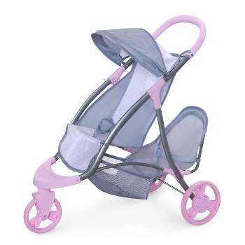 Badger Basket Just Like Mommy 3-in-1 Doll Pram/Carrier/Stroller -  Pink/Gingham