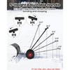 29/36-Inch Wide Snow Shovel w/ Wheels, Heavy Duty Metal Snow Pusher Shovel w/5-Position Angled Blade & Adjustable Handle - 3 of 4