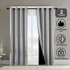 Racxily Set of 2 Blackout Curtains, Polyester Grommets Thermal Insulated with Coated Lining 52 in. W x 84 in. L Indoor Blackout Curtains - 3 of 4