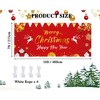 Customized Christmas & New Year Garage Banner 7x16Ft 100D Polyester with Exquisite Holiday Graphics, Multi-Functional for Parties & Events - 3 of 4