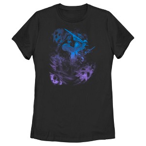 Women's Pirates of the Caribbean: Curse of the Black Pearl Jack Sparrow Ombre Skulls T-Shirt - 1 of 4