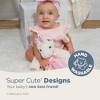 Bearington Baby Dreamer Snuggler, 15 Inch White and Pink Unicorn Plush Stuffed Animal Security Blanket Lovey for Babies - 3 of 4