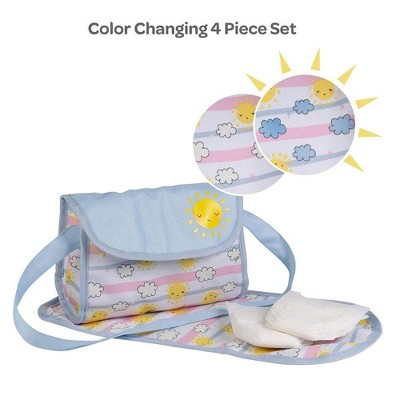 Adora Baby Doll Carrier with Color Changing Sunny Days Print, Fits Most  13-20 Inch Baby Dolls