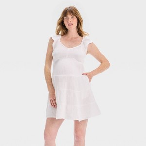 Flutter Sleeve Knit Mini Maternity Dress - Isabel Maternity by Ingrid & Isabel™ - 1 of 3
