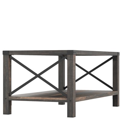 Vintage Wood Look End Table，Coffee Storage, Easy to Assemble, Living Room,