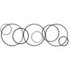 Ruth Abstract Circle Chain Metal Wall Art Black - Brewster: Iron Construction, 31.5" Modern Decor with Hanging Loops - 2 of 2