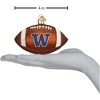 Old World Christmas Glass Blown Ornament for Tree, Washington Huskies Football - 2 of 2